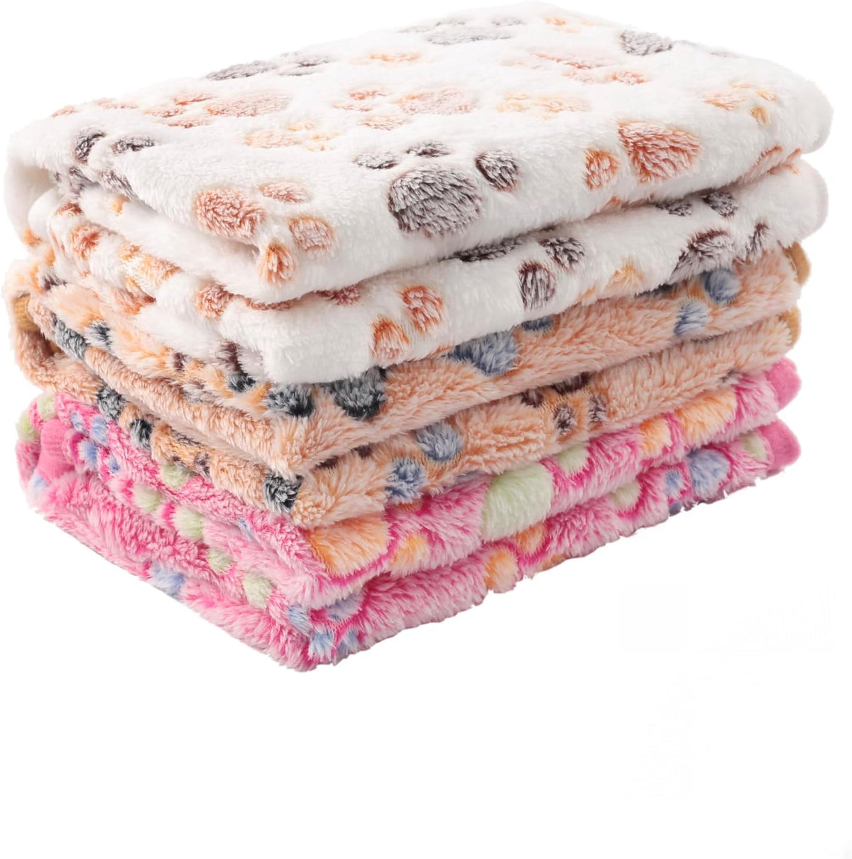 3 Pack Cat and Dog Blanket Soft & Warm Fleece Flannel Pet Blanket, Great Pet Throw for Puppy, Small Dog, Medium Dog & Large Dog (Medium)